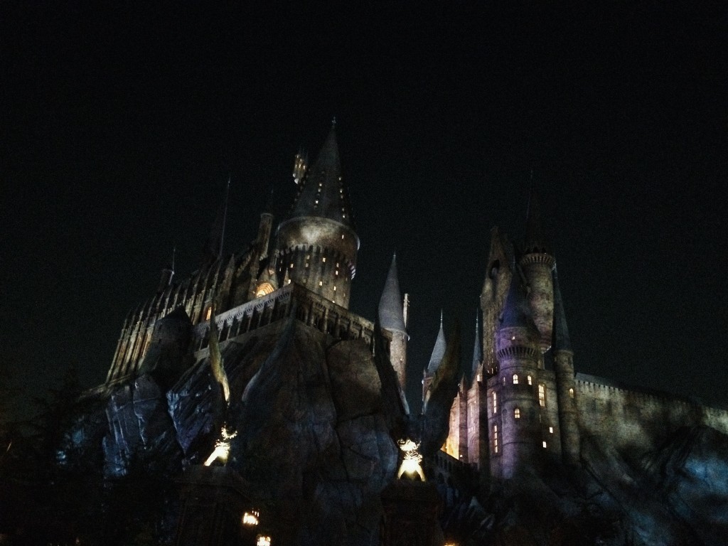 Hogwarts by night. 