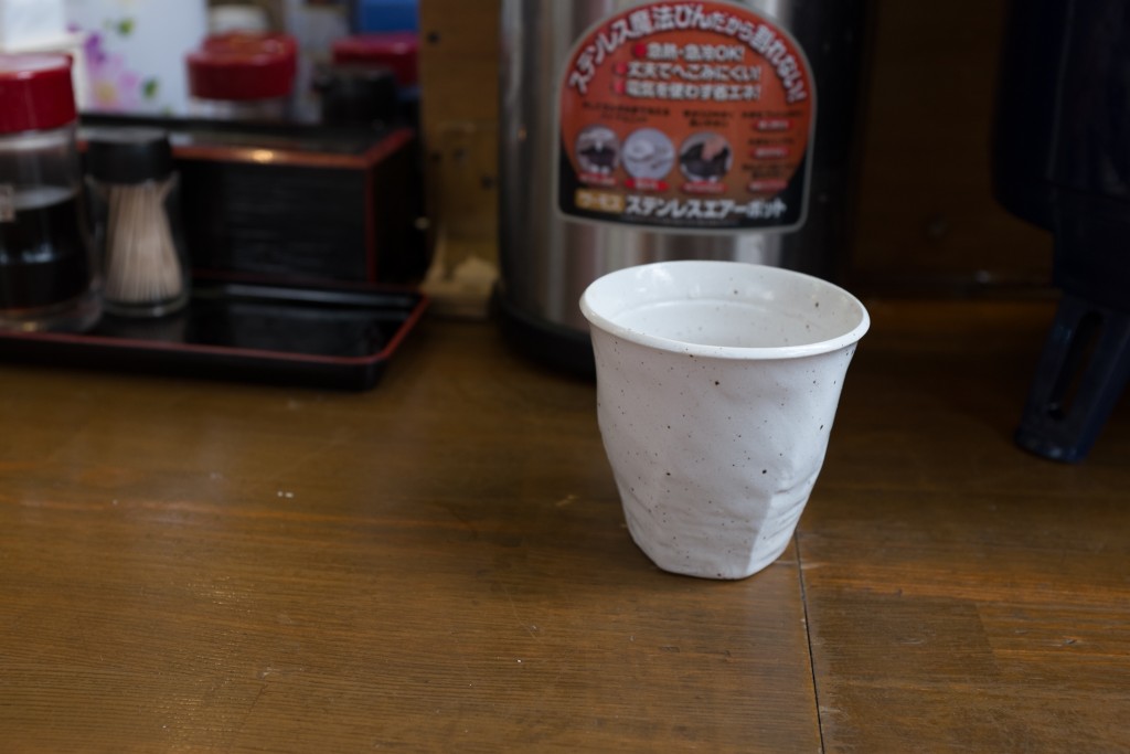 Cold Rooibos tea at Tsukiji market.