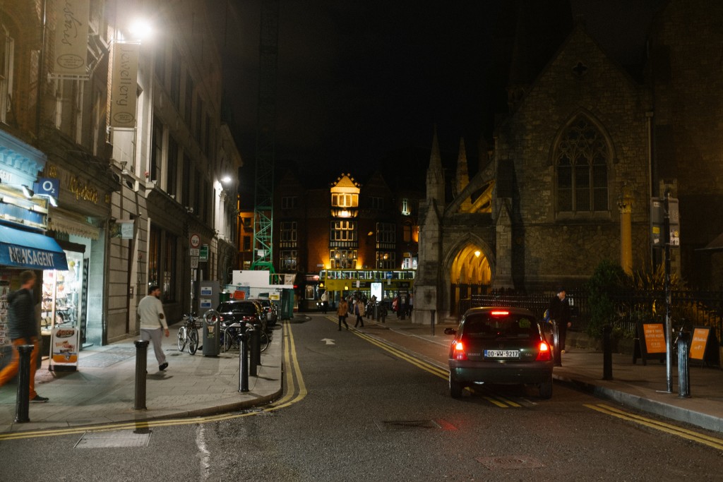 Dublin by night.