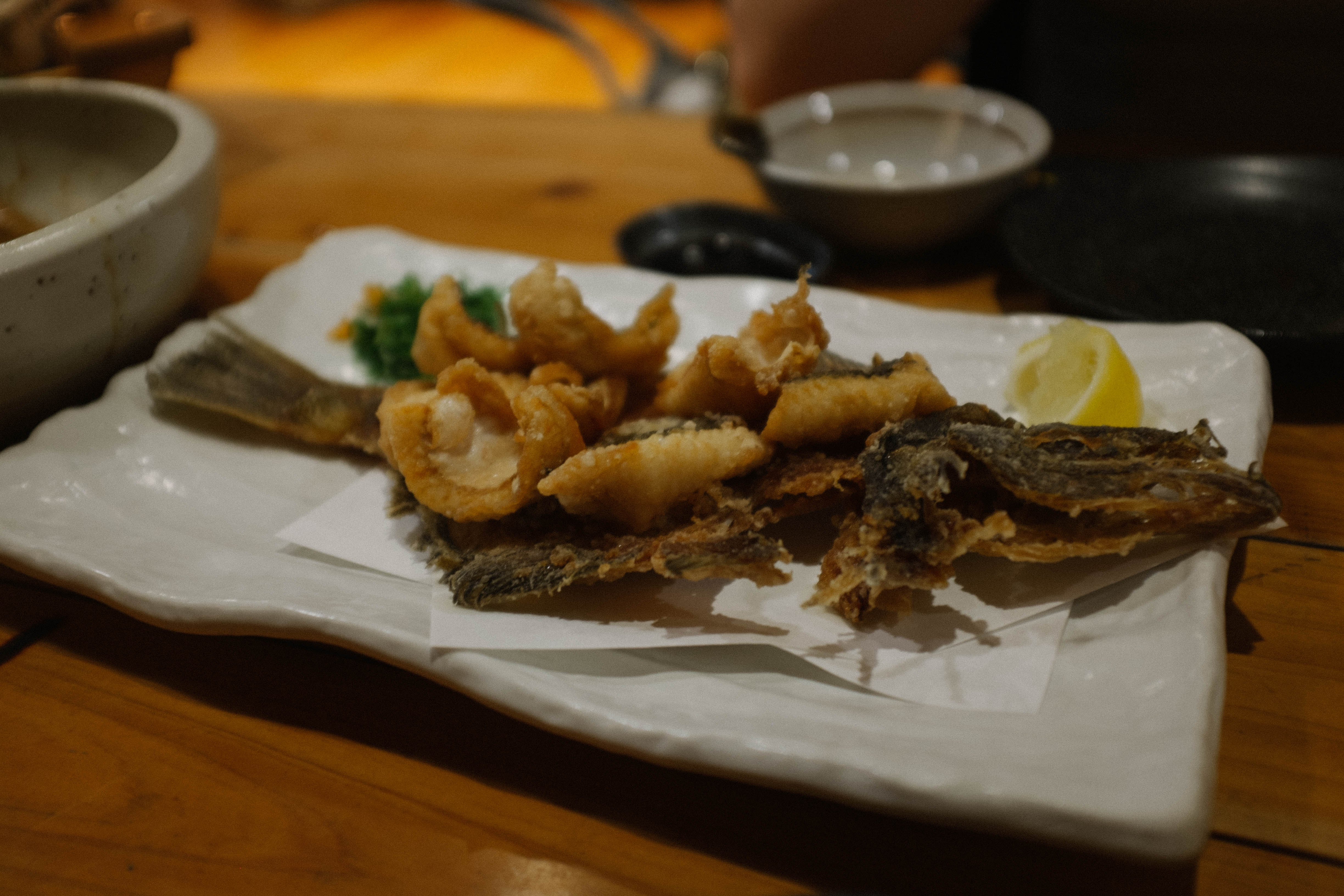 fried fish, where you could even eat the bones.