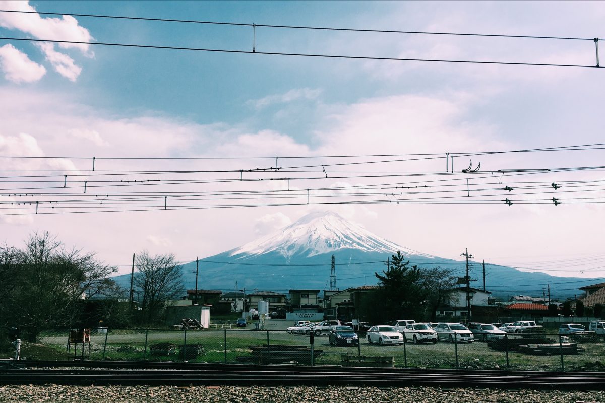 Fuji-san and Kappa street.